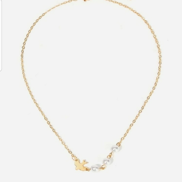 *Daisy* Bird and Pearl Necklace - Picture 4 of 4